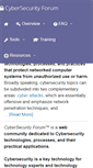 Mobile Screenshot of cybersecurityforum.com